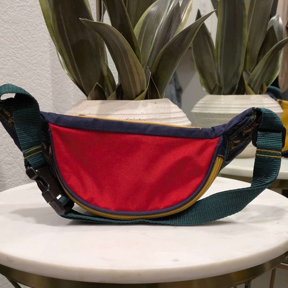 Vtg Atlanta 1996 Olympic Games Fanny Pack Unisex Misprinted Stitching Bag - Picture 3 of 8